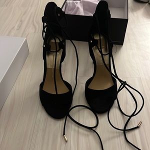 Brand new Dolce Vita strappy black suede heels